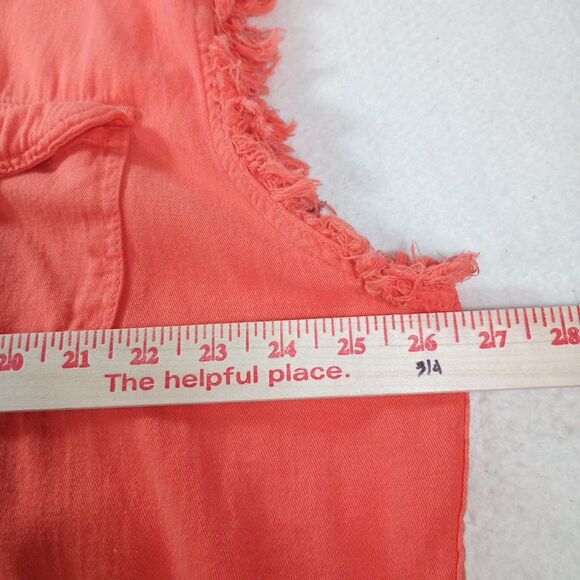 Biker Wear USA Orange Sleeveless Denim "Ride or Die" Back Graphic 3XL - Picture 11 of 13